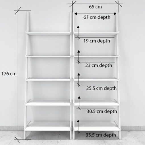 buy decornation ladder shelf white online india
