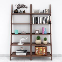 buy decornation set of 2 ladder shelf brown