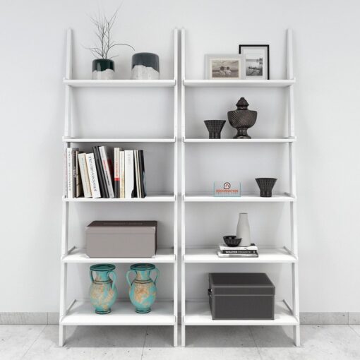 modern style designer ladder shelf white for sale