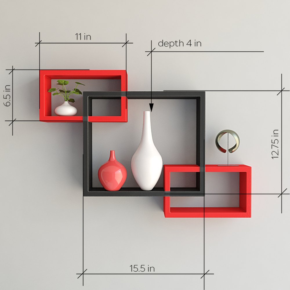 mounted intersecting wall racks for sale