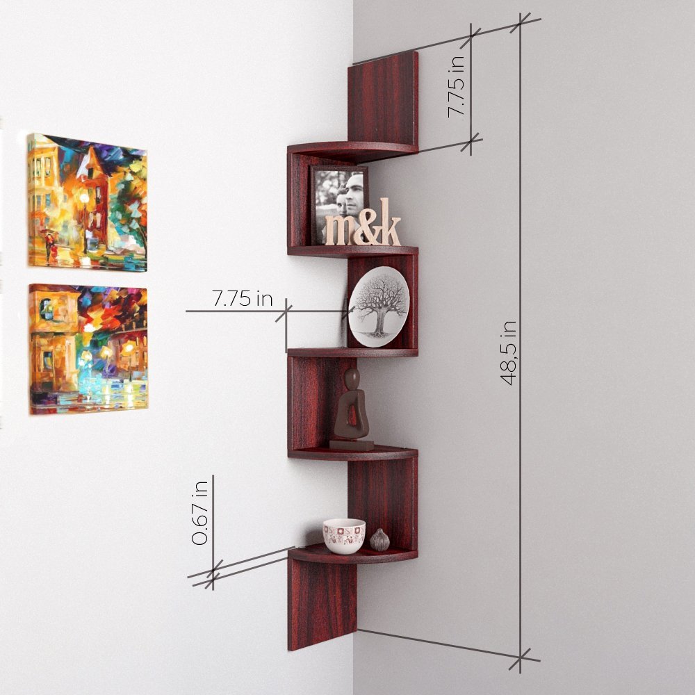 rio rosewood zigzag display unit
