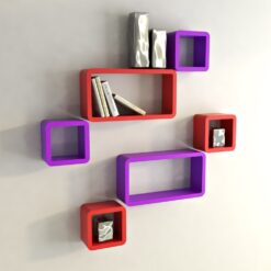 room decor wall racks red purple online india