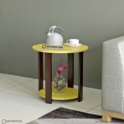 Juno Modern Round End Table - Yellow