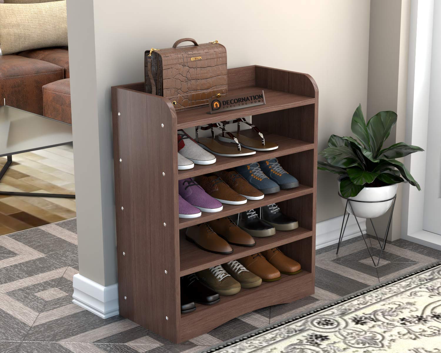 Shoes Rack,10 Tier Tall Shoe Rack - Narrow Shoe Rack with Storage Box, –  oyrel