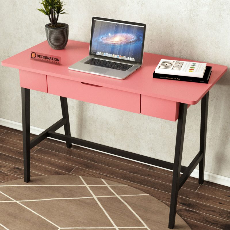Decornation Zane Wooden Computer & Study Table For Home Office