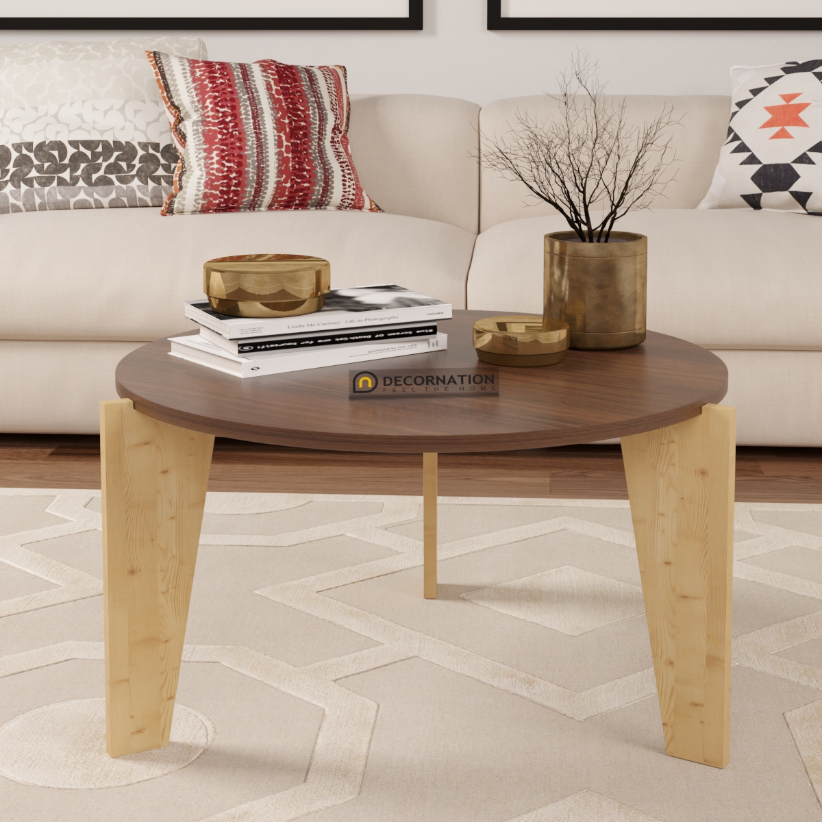 Aurora Wooden Coffee Table – Brown