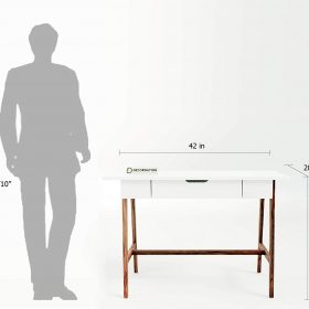 Zane Wooden Study Table - Image 8