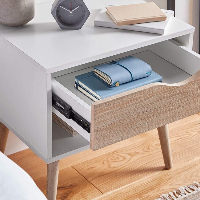 Rhamnus Nightstand Table - White - Image 2