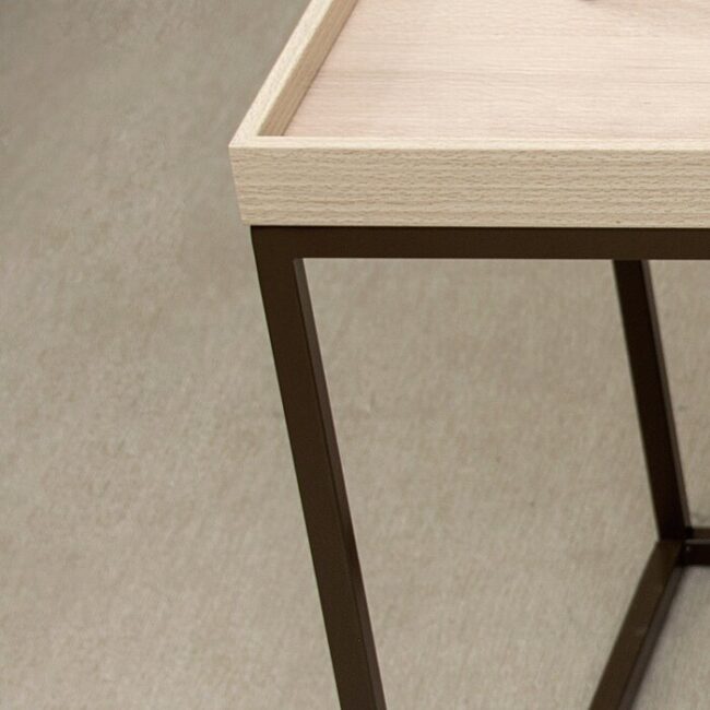 Athens Wooden Nesting Table Set of 3 - Light Brown - Image 5