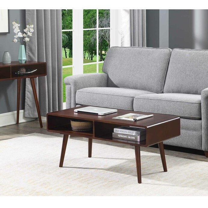 Eurotas Wood Coffee Table – Dark Brown