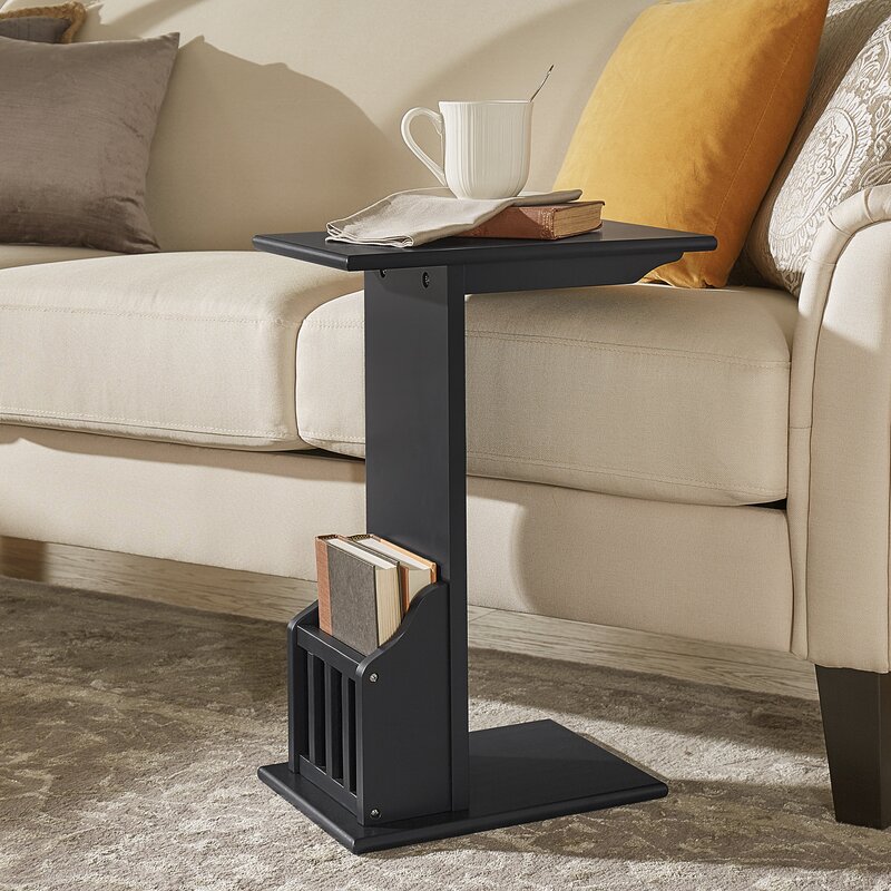 Fournoi Sheesham Wood End Table – Black
