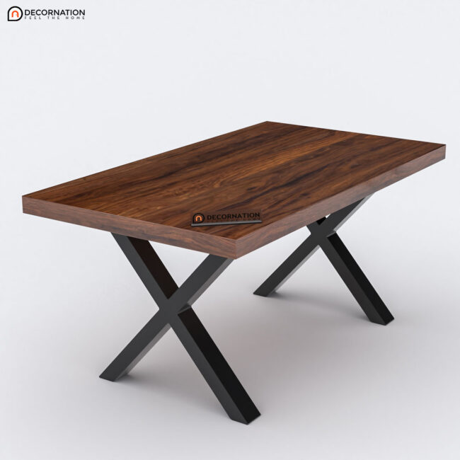 Ion Wooden 6 Seater Dining Table Set - Image 6