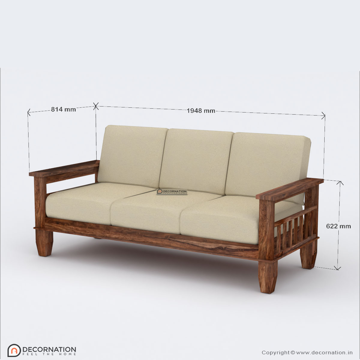Argos Sofa Set - Brown - Image 5