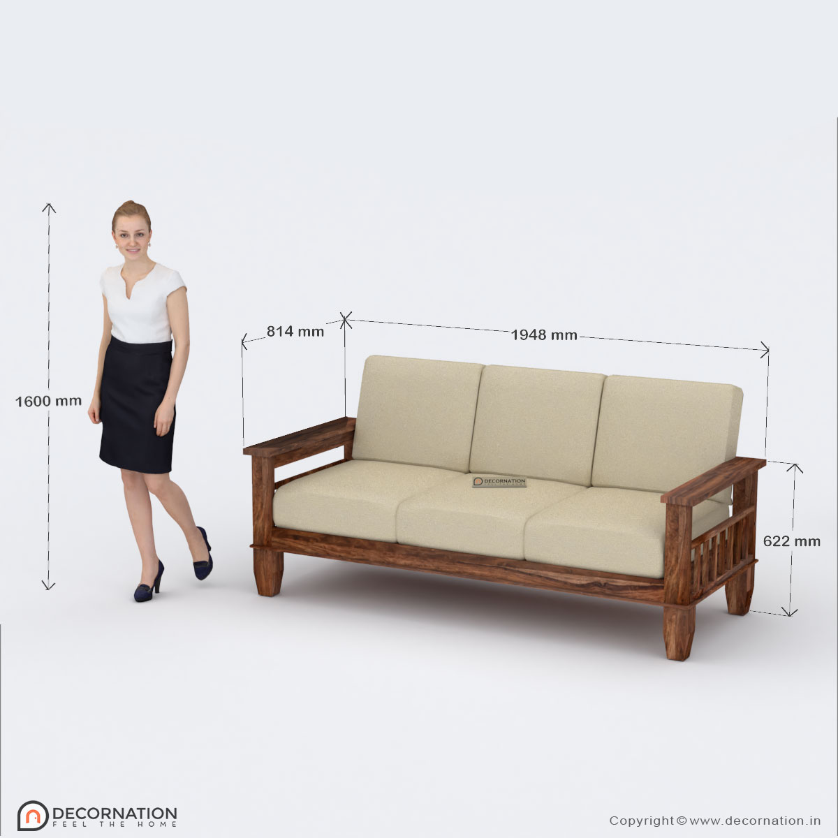 Argos Sofa Set - Brown - Image 6