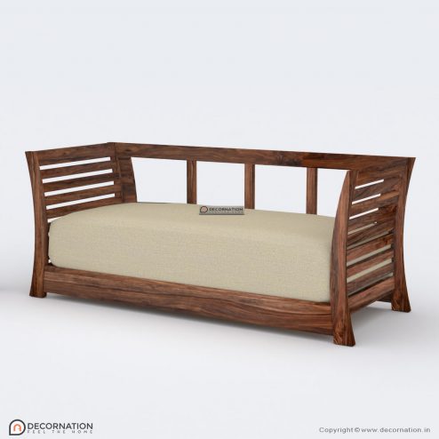 Pula Wooden 6 Seater Sofa - Brown - Decornation