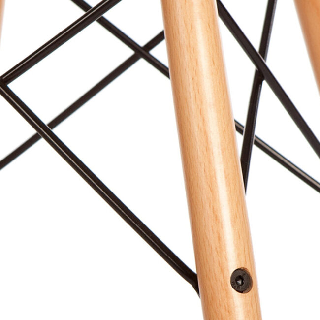 Aubrey Plastic Wooden Computer Chair - Image 6