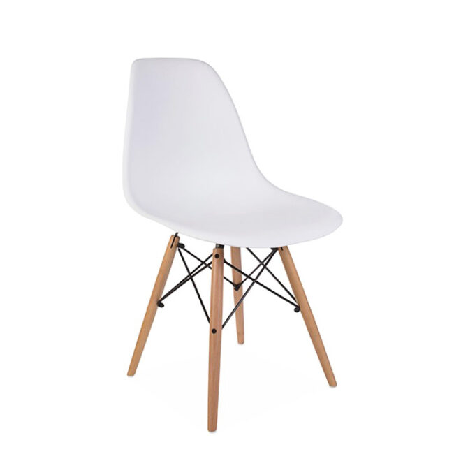 Aubrey Plastic Wooden Computer Chair - Image 7