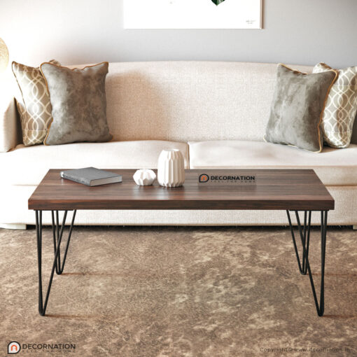 Amias Wooden Living Room Coffee Table - Decornation