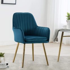 Eula Modern Accent Dining Chair - Blue