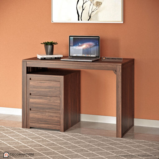 Christopher Solid Wood 3 Drawer Storage Computer Table Decornation