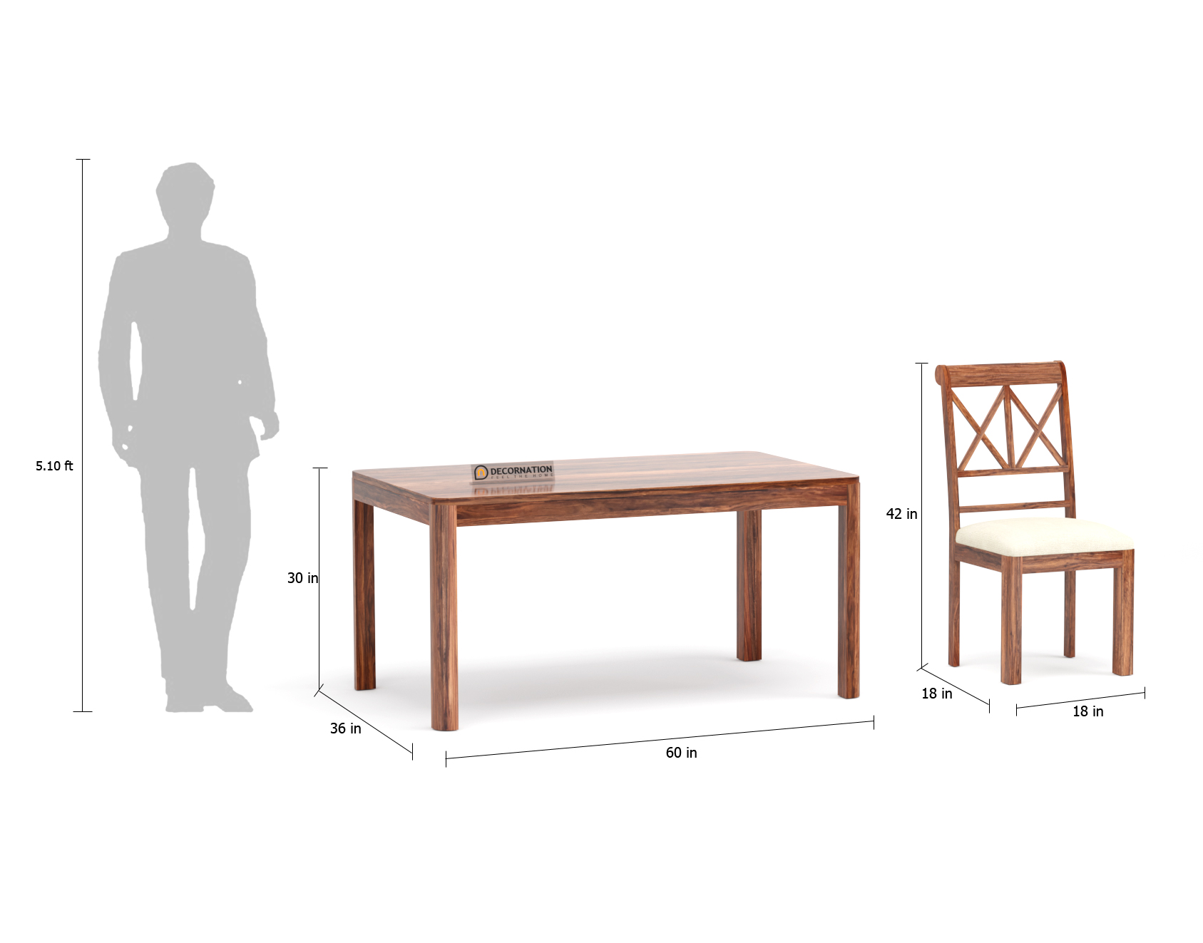 Ella Dining Table Set - 6 seater - Image 6