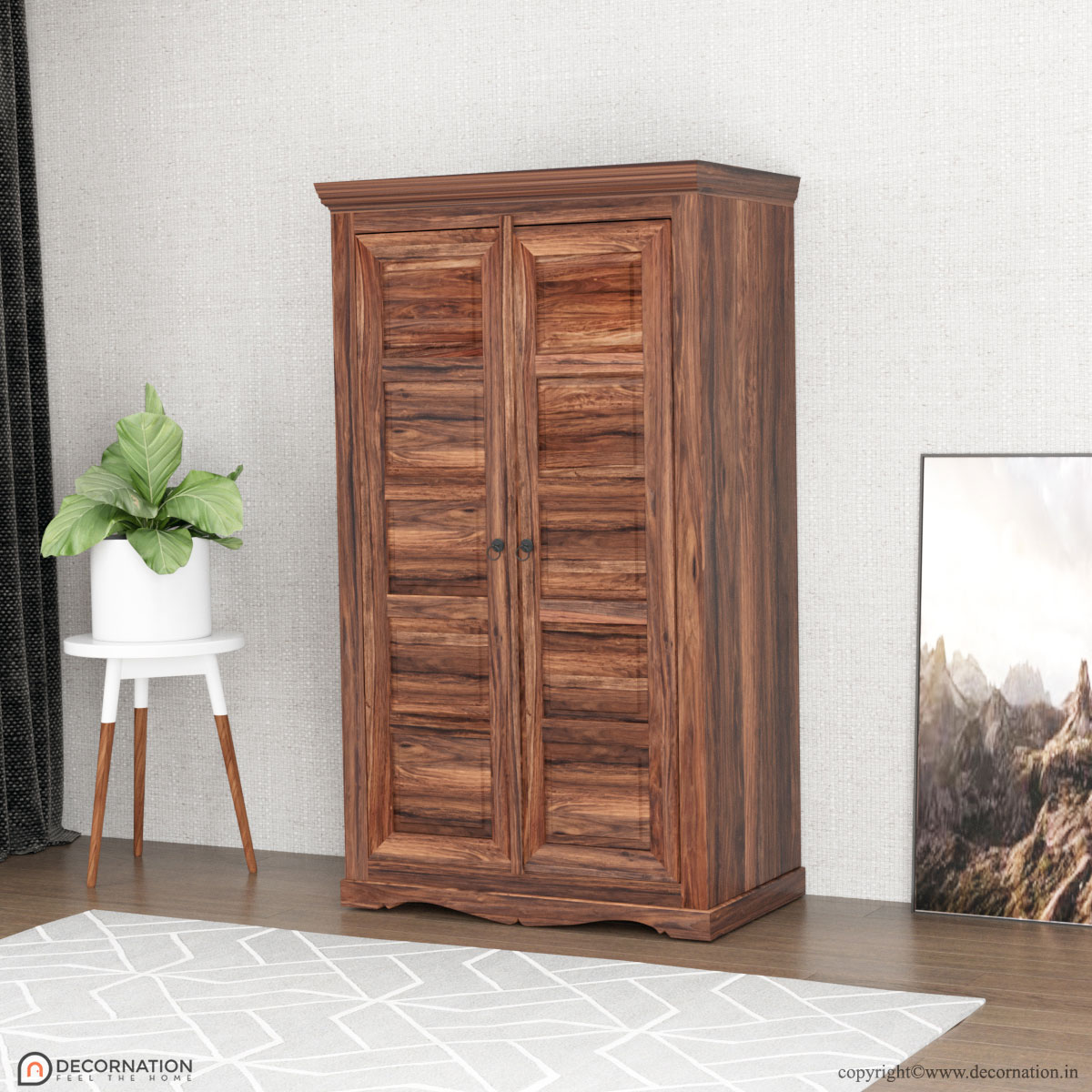 Doron Sheesham Wood Wardrobe