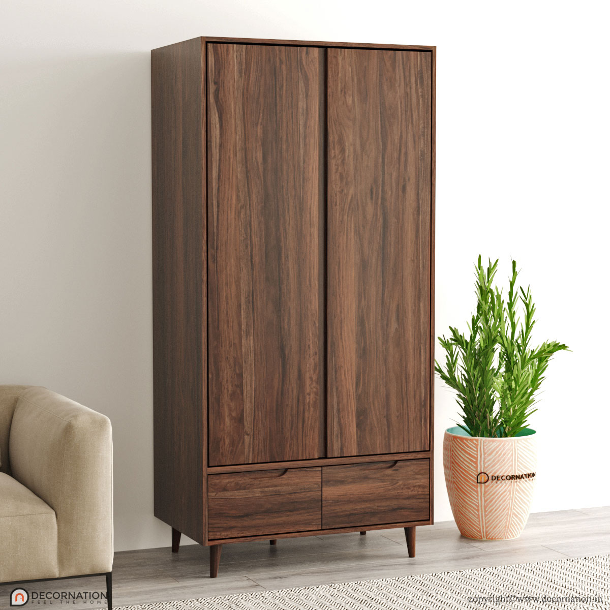 Lior Wooden Wardrobe