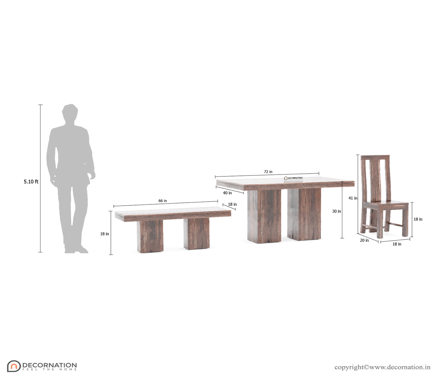 Nyla Dining Table Set - 6 Seater - Image 8