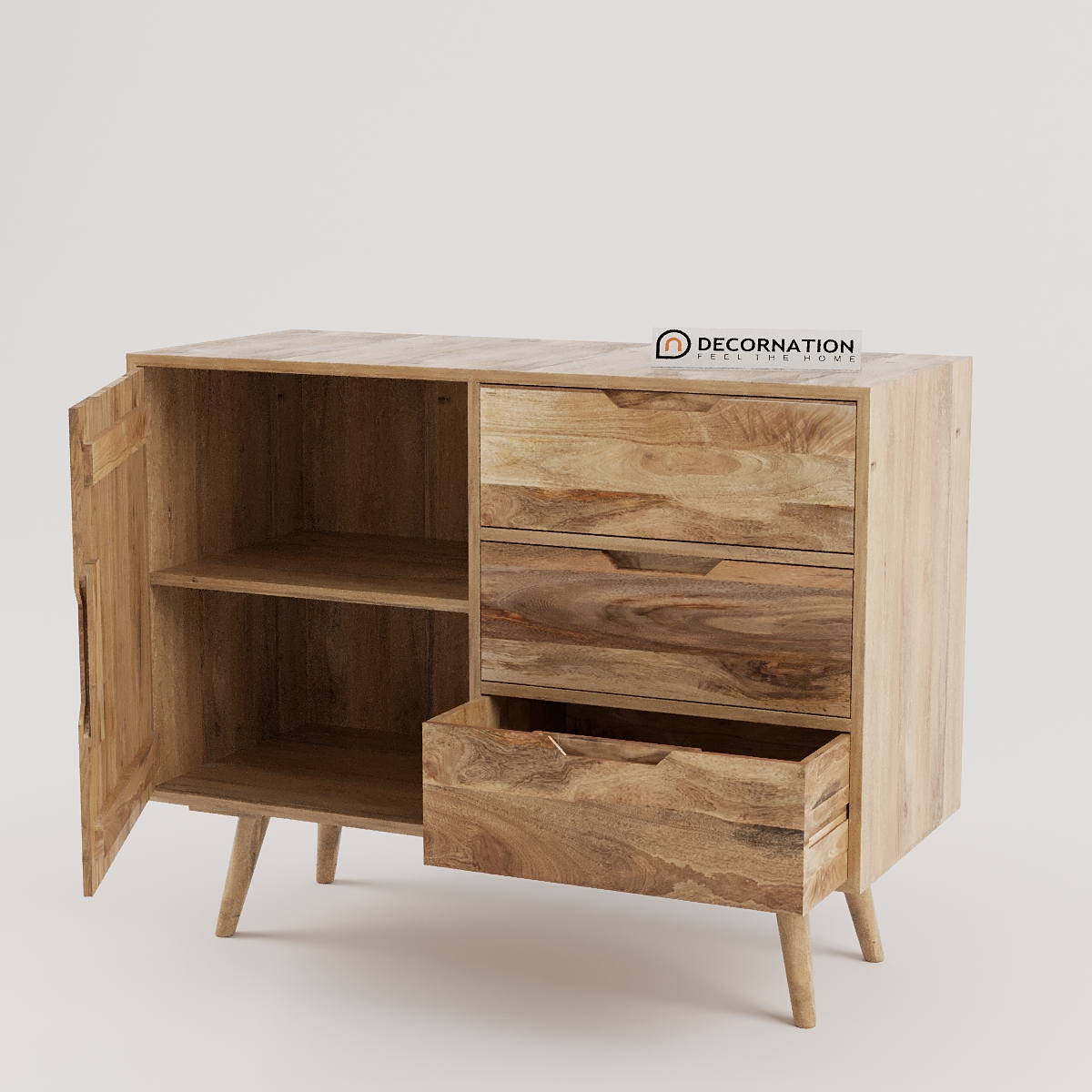 Denver Mango Wood Side Board - Medium - Image 3