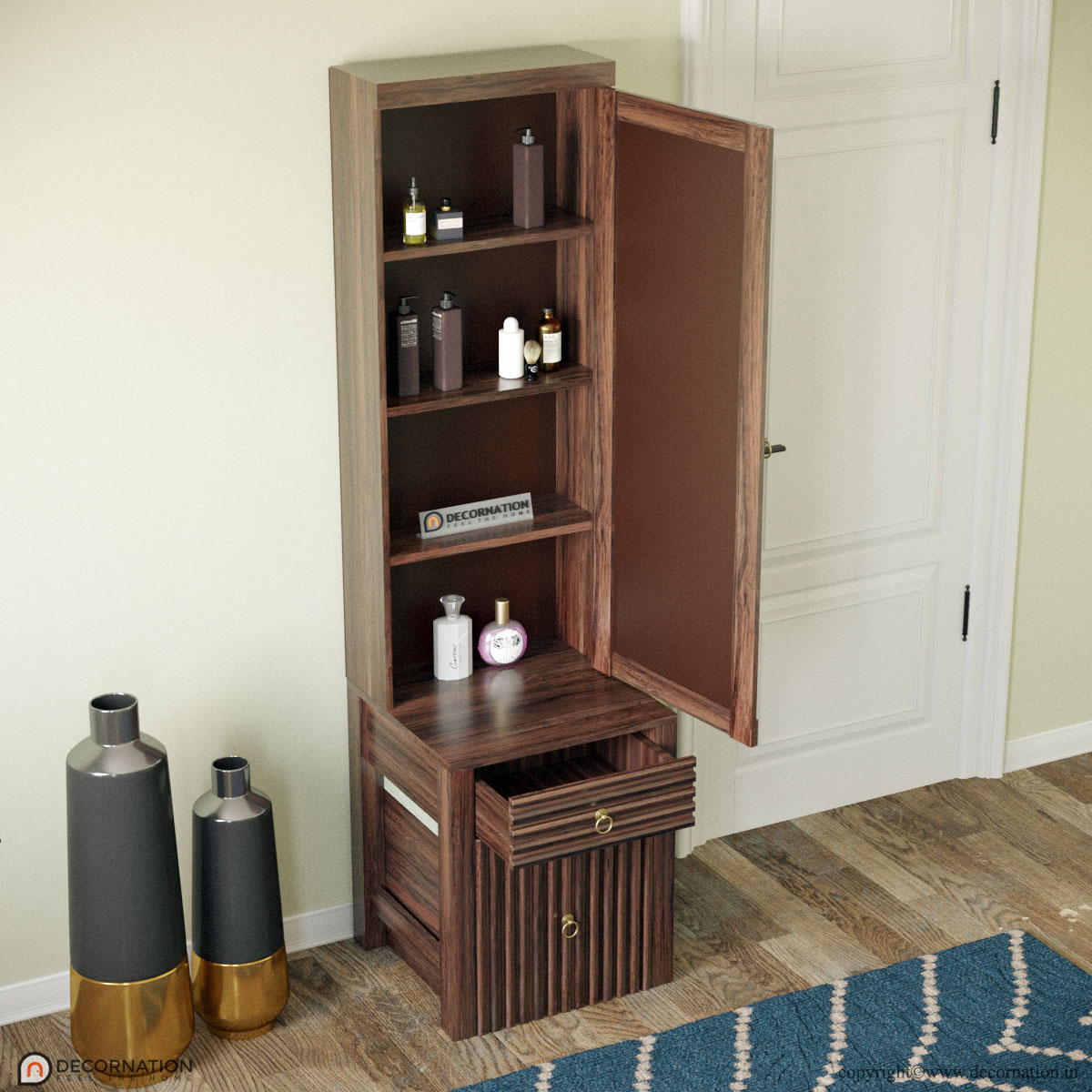 Infographic of the Arran dressing table dimensions at 78 inches height and 22 inches width