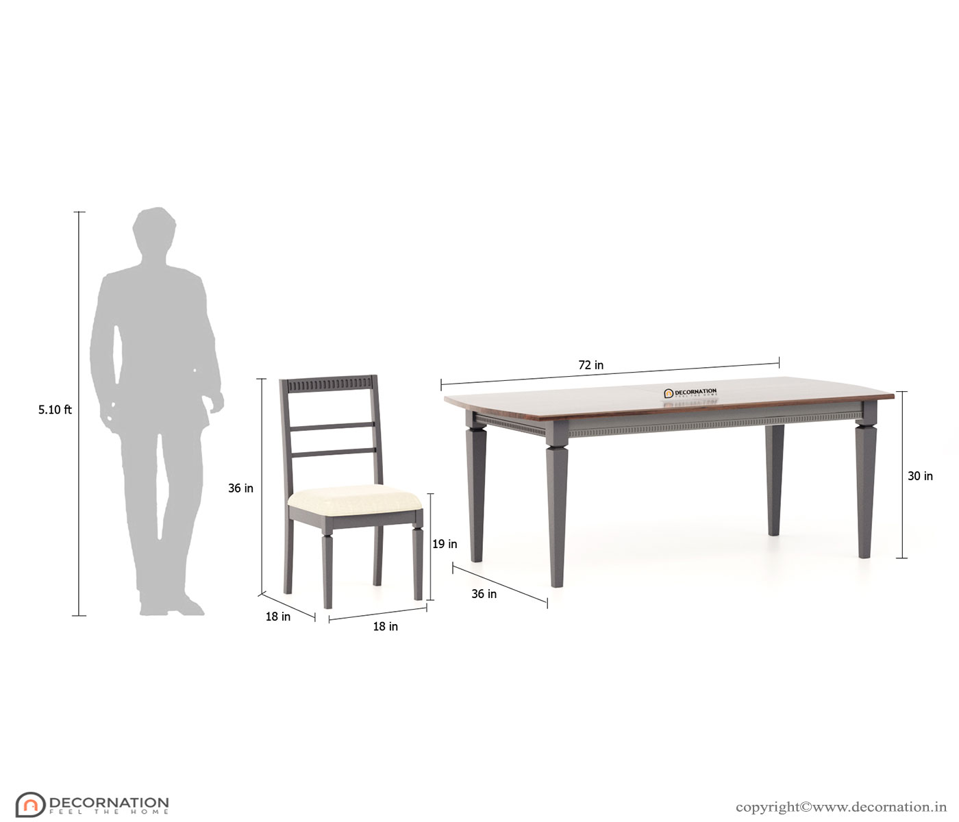Valencia Dining Table Set - 6 Seater - Image 6