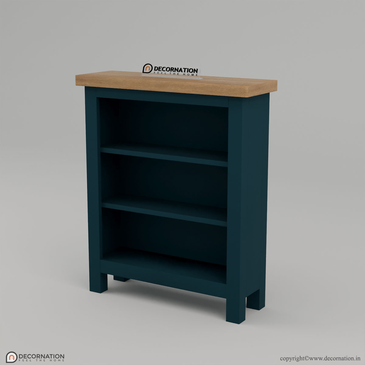 Haruko Wood Small Wide Bookcase - Image 3
