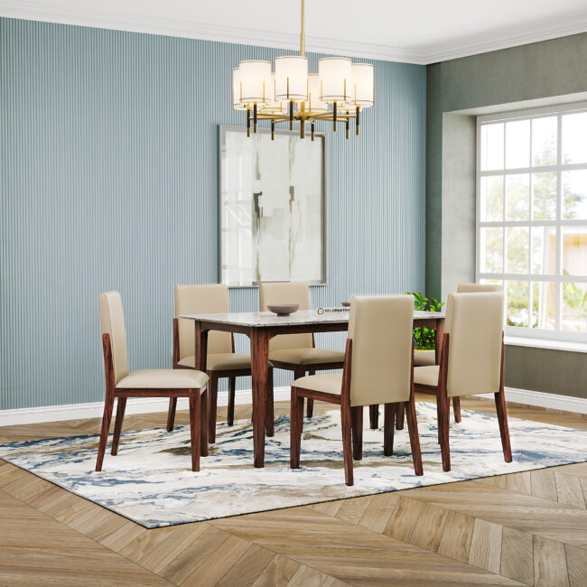 Italiana Dining Table Set - White - Image 6