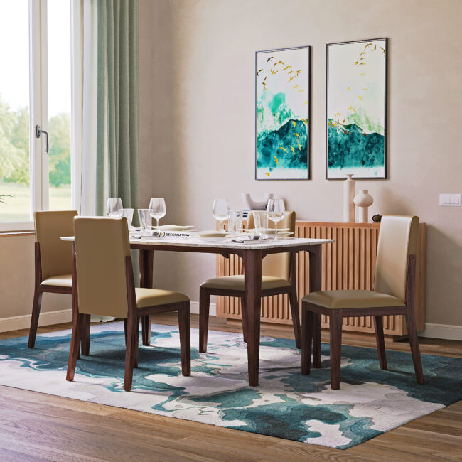 Italiana Dining Table Set - White - Image 4