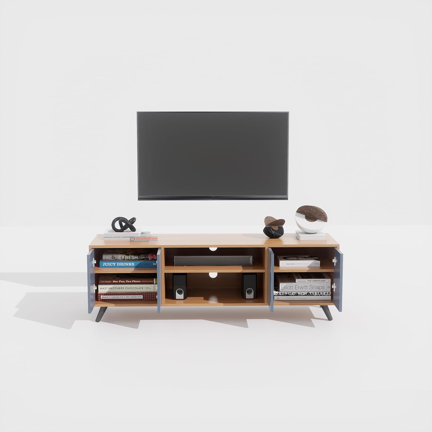 DecorNation Urbano TV Unit in Bavarian Beech