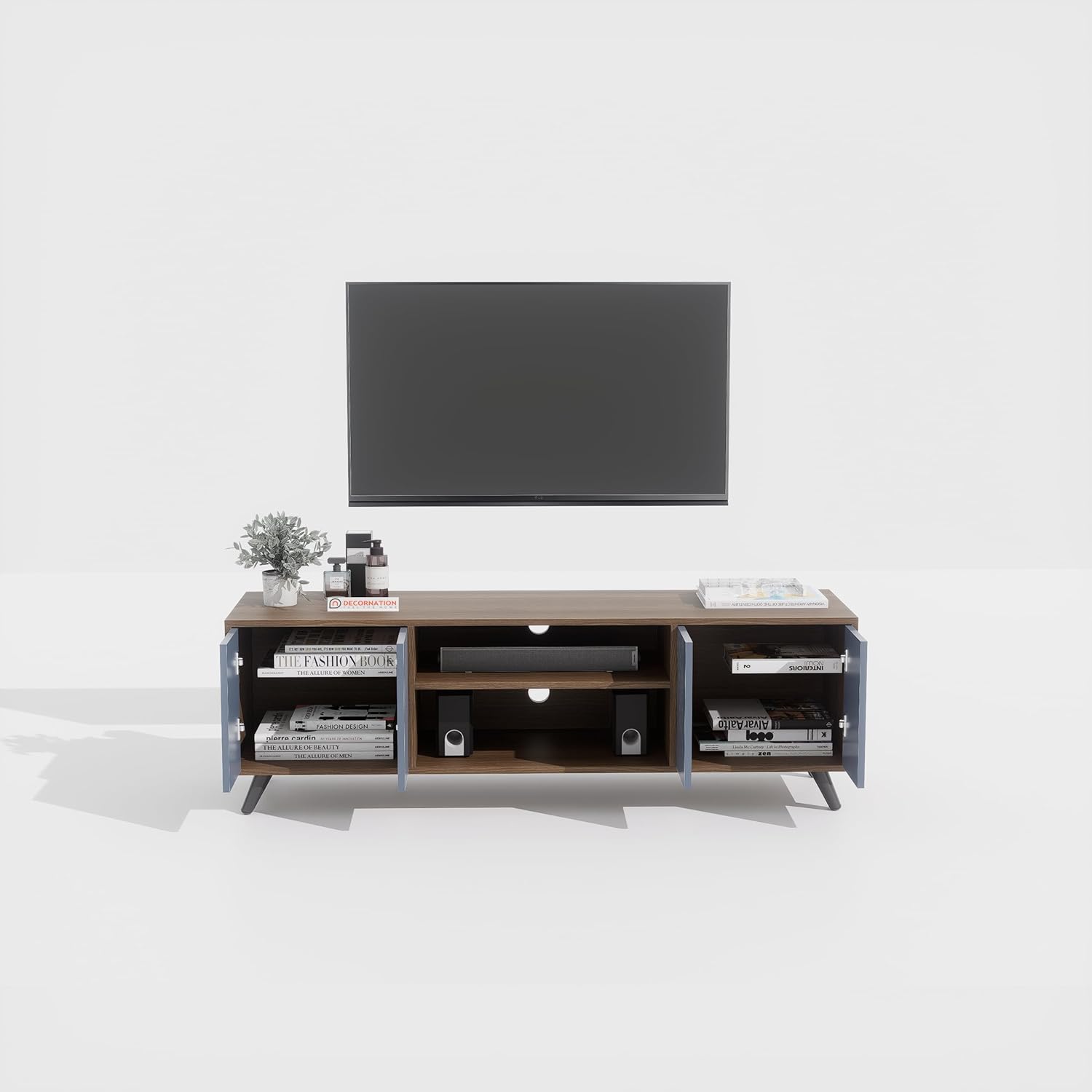 Home Entertainment Furniture with Closed Compartments