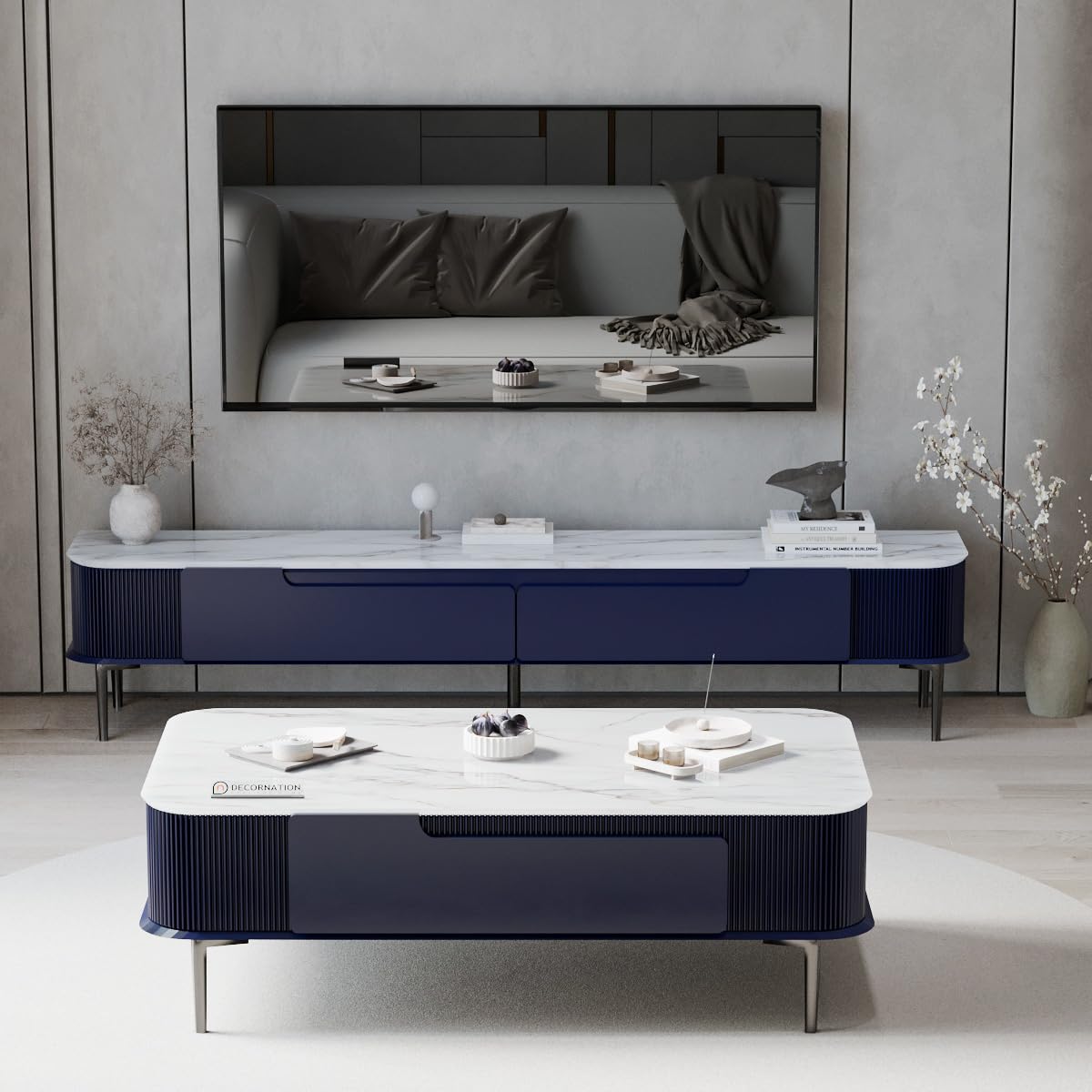 Valencia Coffee Table with Two Hidden Drawers