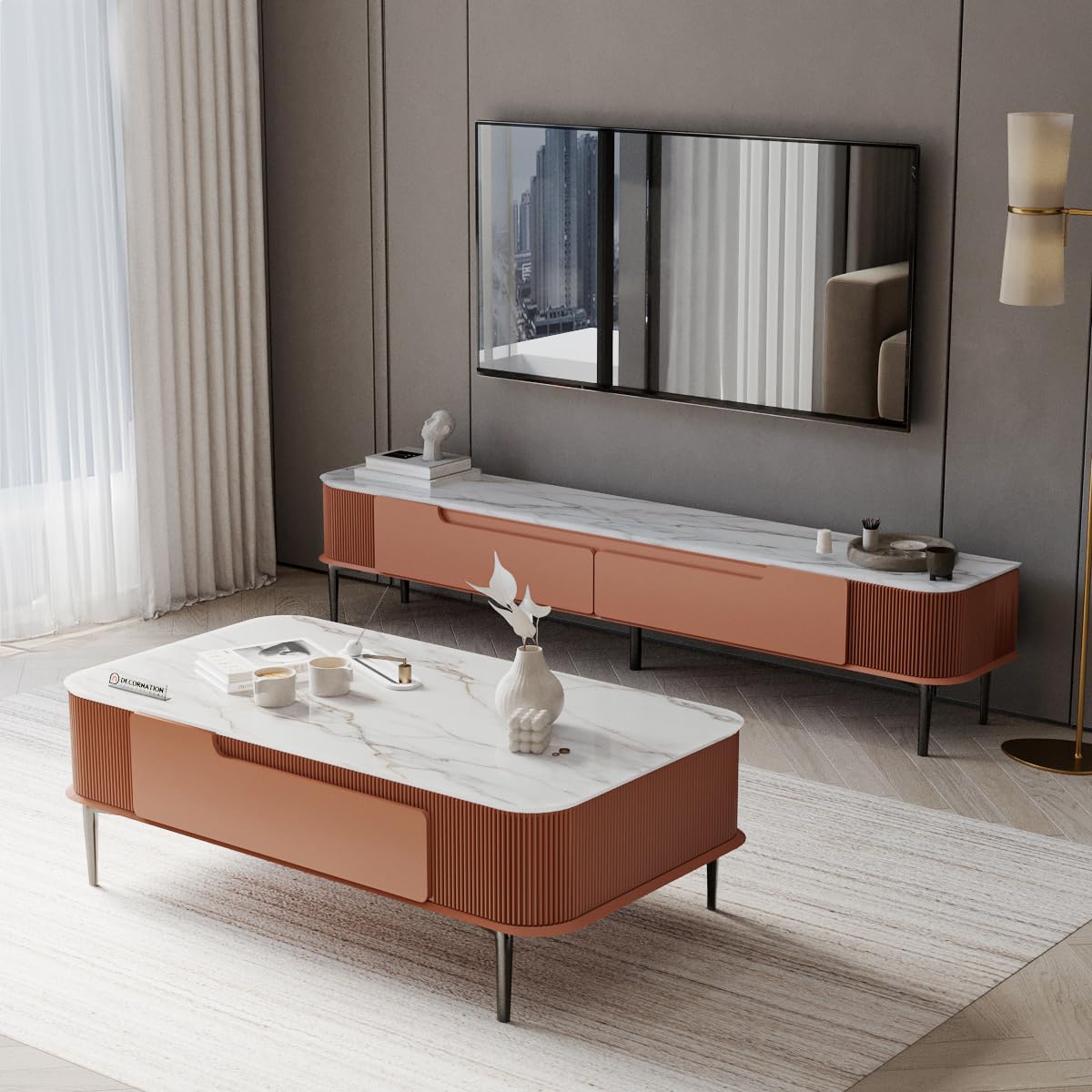 Marble-Finish-Coffee-Table-with-storage