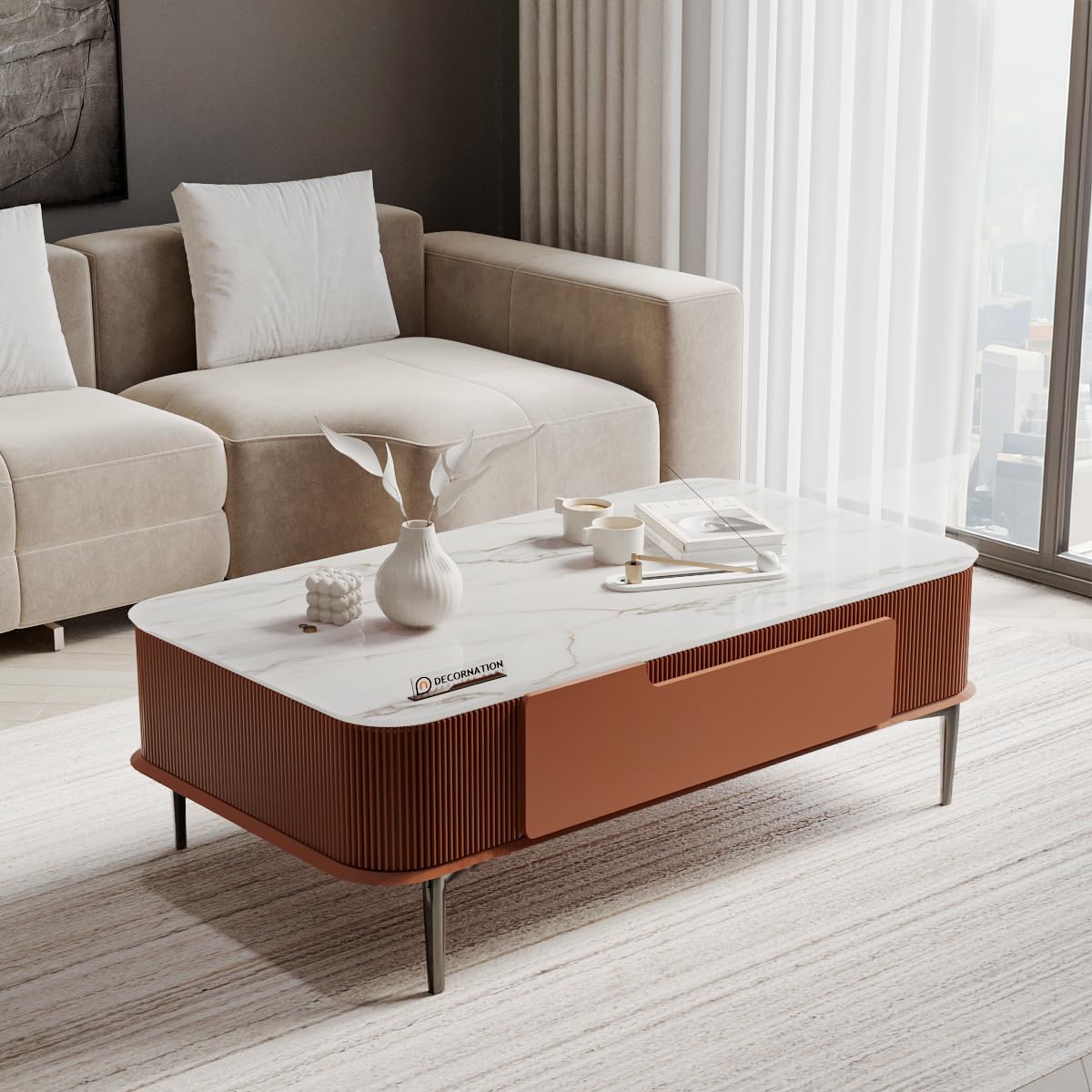 Stylish-Center-Table-with-Storage-Drawers