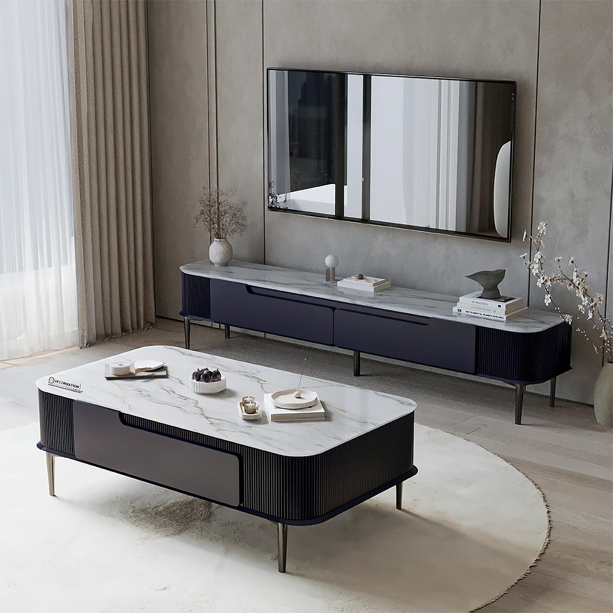 Stylish-Faux-Marble-Coffee-Table-for-Modern-Homes